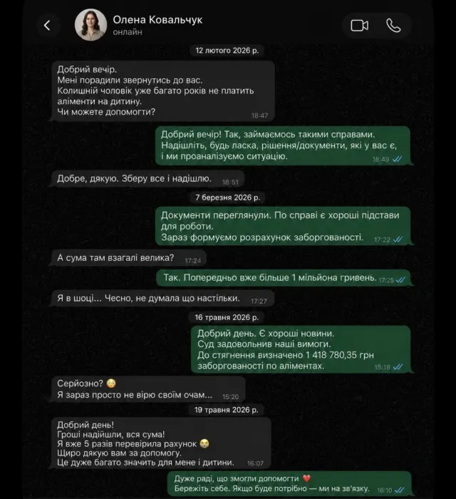 Відгук клієнта