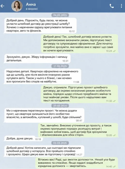 Відгук клієнта
